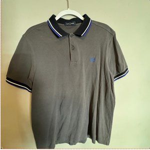 Fred Perry Polo L Grey Blue